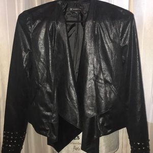 INC Metallic black Jacket sz Small